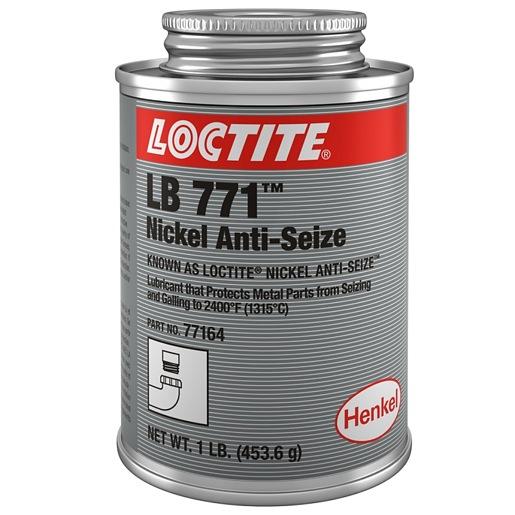 Loctite LB 771 1LB BRSH TP IDH 135543 Anti Seize; Nickel Grade; Can; 1 Lb; Paste; Drop Forge Die | Hammer | Catalyst Bed | Reaction Chamber Support | Conveyor Chain | Chemical Plant Bolt for Pump Housing | Pipe Flange; Gray