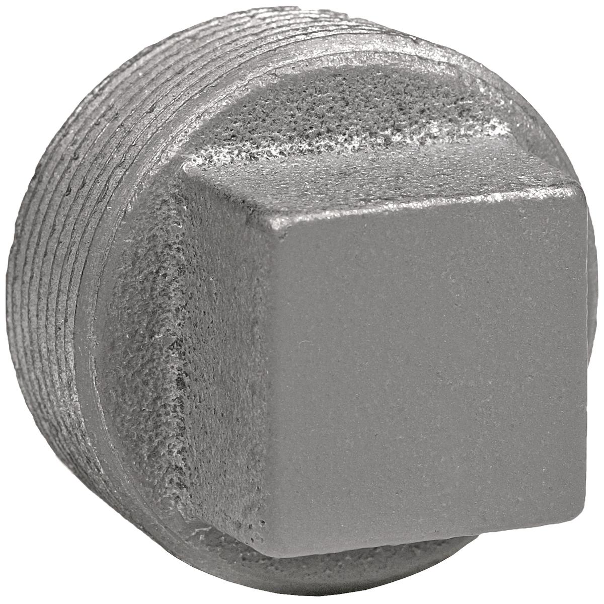 Hubbell PLUG3-SQ 1" Steel, (Zinc Plated) Threaded Insert Plug, Square Head  ; Threaded hubs (NPT) ; To close up a tapped hole or hub ; Threaded hubs (NPT).
