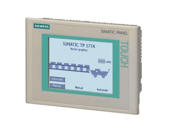Siemens 6AV6642-0AA11-0AX1 *** Spare part *** SIMATIC Touch Panel TP 177A 5.7" blue mode STN display, MPI/PROFIBUS DP interface, configurable from WinCC flexible 2004 Compact HSP. 	Product discontinued since: 10/01/2021