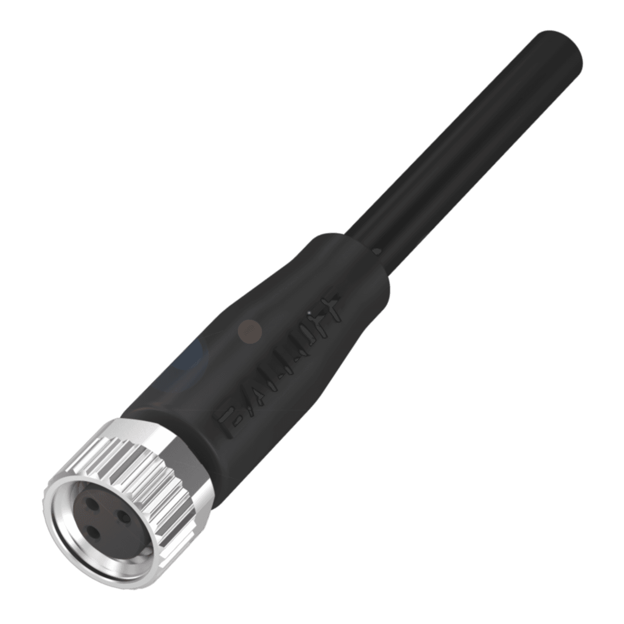 Balluff BCC02M9 Connection: M8x1-Female, Straight, 3-pin, A-coded, Cable: PUR black, 5 m, Drag chain compatible, Number of conductors: 3, Conductor cross-section: 0.34 mm², Cable temperature, fixed routing: -50...90 °C, Cable temperature, flexible routing: -25...90 °C, O