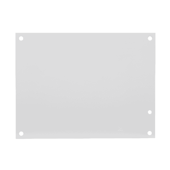 Hoffman A10N8P Panel for Small Enclosure, Type 1 and 3R , fits 10x8, White, Steel
