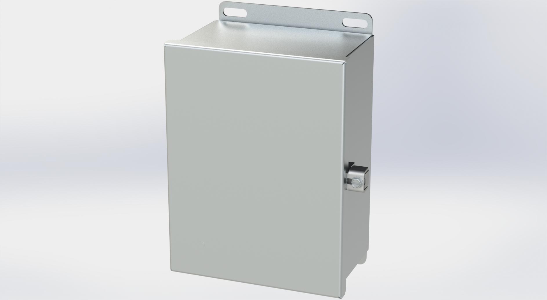 Saginaw Control SCE-8064CHNFSS S.S. CHNF Enclosure, Height:8.13", Width:6.00", Depth:4.00", #4 brushed finish on all exterior surfaces. Optional sub-panels are powder coated white.