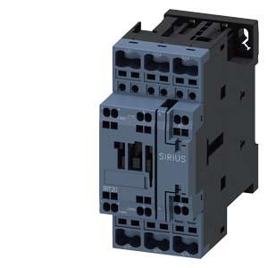 Siemens 3RT2026-2AL20 power contactor, AC-3 25 A, 11 kW / 400 V 1 NO + 1 NC, 230 V AC, 50 / 60 Hz, 3-pole, Size S0, Spring-type terminal