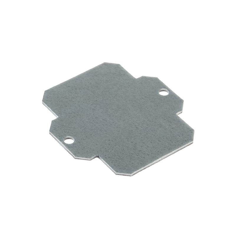 Weidmuller 1905280000 Klippon K (aluminium empty enclosure), Mounting plate, Mounting plate, Height: 52 mm, Width: 61 mm, Depth: 3 mm, Material: Sheet steel, galvanized, galvanized, silver