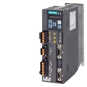 Siemens 6SL3210-5FB10-4UF1 SINAMICS V90, with PROFINET Input voltage: 200-240 V 1/3-phase AC -15%/+10% 5.0/3.0 A 45-66 Hz Output voltage: 0 – Input 2.6 A 0-330 Hz Motor: 0.4 kW Degree of protection: IP20 Size B, 55x170x170 (WxHxD)