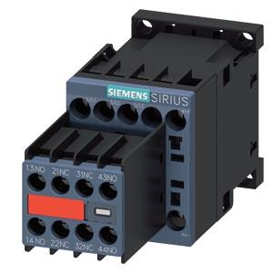 Siemens 3RT2015-1BB44-3MA0 Power contactor, AC-3 7 A, 3 kW / 400 V 2 NO + 2 NC, 24 V DC 3-pole, Size S00 Screw terminal Auxiliary switch block permanently mounted