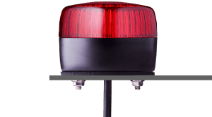 Auer Signal 861512313 PFL LED strobe beacon - 2 strobe pattern, low lens, red, 230/240 V AC