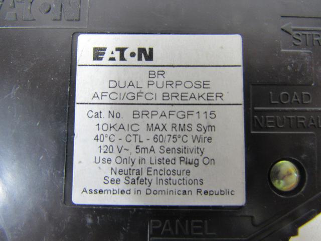 BRPAFGF115 Part Image. Manufactured by Eaton.