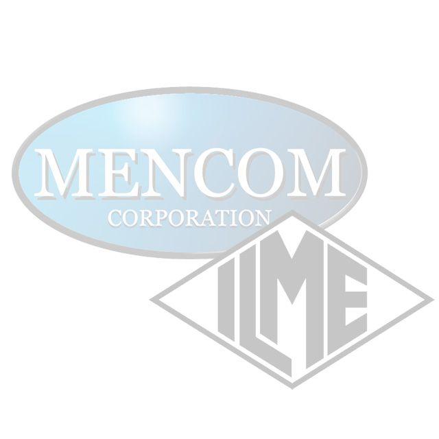 Mencom MDC-3MR-M14 MDC, Receptacle, 3 Pole, Male Straight, 1Ft, 22awg, 4A, M14, Front Mount, Nickel Plated Brass