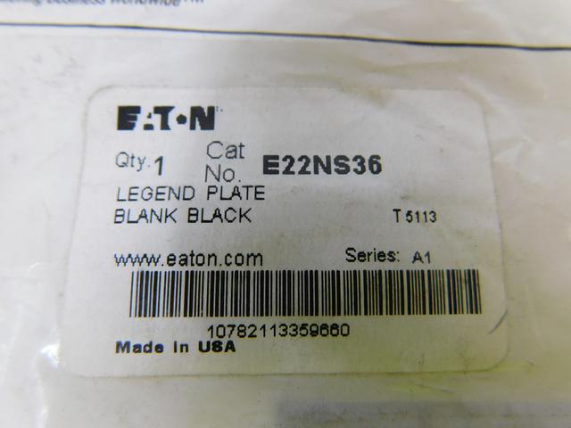E22NS36 Part Image. Manufactured by Eaton.