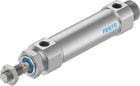 Festo 5228452 round cylinder DSNU-S-25-25-PPS-A Stroke: 25 mm, Piston diameter: 25 mm, Piston rod thread: M8, Cushioning: PPS: Self-adjusting pneumatic end-position cushioning, Assembly position: Any
