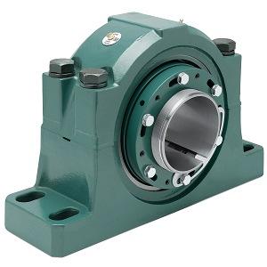 Dodge Industrial P4B528-ISAF-415L Pillow Block Bearing; 4 Bolt Pillow Block; 4-15/16" Bore; 6" Base to Center Height; Tapered Adapter Sleeve Mount; Spherical Roller Bearing; 15-5/8" Minimum Bolt Spacing; 17-3/8" Maximum Bolt Spacing; Relubricatable; Cast Iron; Non-Expansion