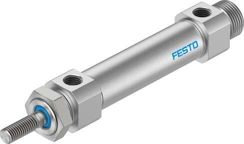 Festo 5225840 round cylinder DSNU-S-20-60-PPS-A Stroke: 60 mm, Piston diameter: 20 mm, Piston rod thread: M8, Cushioning: PPS: Self-adjusting pneumatic end-position cushioning, Assembly position: Any