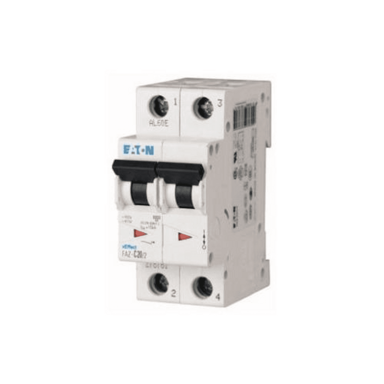 Eaton FAZ-C5/2 Eaton FAZ supplementary protector,UL 1077 Industrial miniature circuit breaker - supplementary protector,Medium levels of inrush current are expected,5 A,15 kAIC,Two-pole,5-10X /n,50-60 Hz,Standard terminals,C Curve