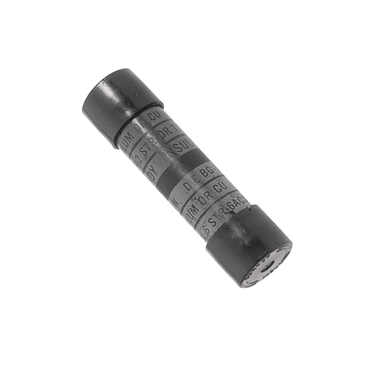 Hubbell ES25A25A Insulated AL service entrance compression sleeve for combinations of insulated CU, AL and ACSR conductors.  ; Features: Pre-Insulated Service Entrance Compression Connector Installed With OH25, OUR840 And MD6 HYTOOL As Well As Y35 And Y750 HYPRESS Tools, 