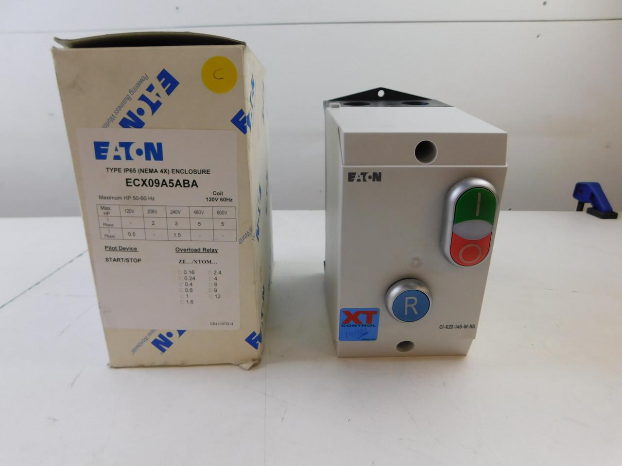 Eaton ECX09A5ABA 120 VAC 60 Hz Coil, IEC, NEMA 4X, IP66, Water Tight, Non-Combination, Non-Reversing