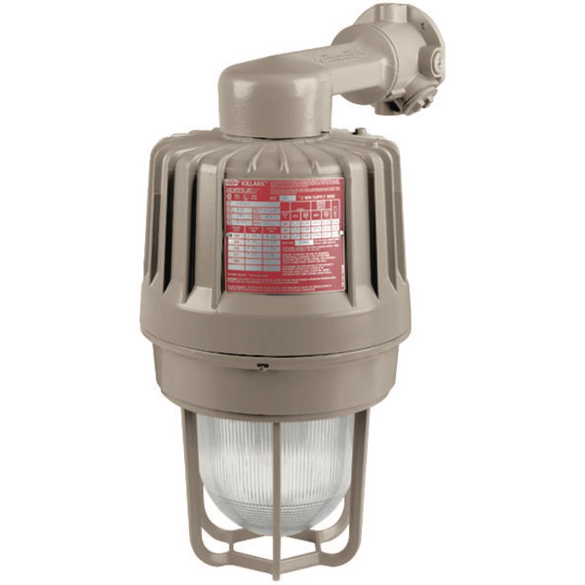 Hubbell EZP176B2G 175W 120/277/347V Pulse-Start Metal Halide 3/4" Wall Mount with Guard  ; Three light sources – High Pressure Sodium (50-400W), Metal Halide (70-400W) and Pulse Start Metal Halide (175-400W) ; Mounting choice –Pendant, ceiling, 25˚ stanchion or 90˚ wall mo