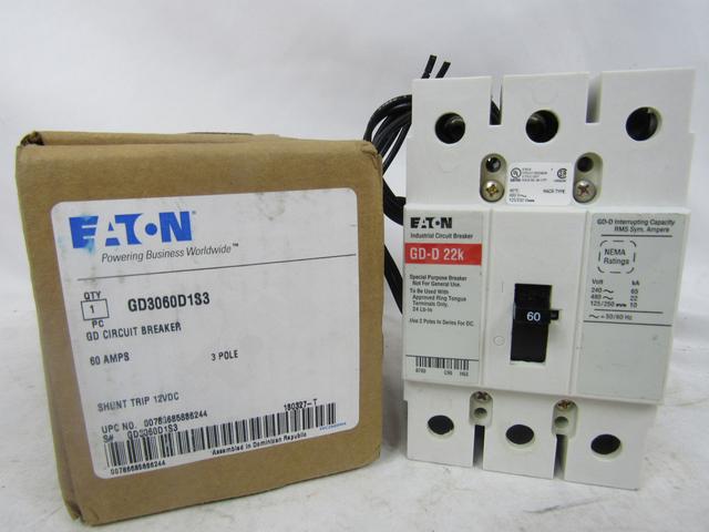 GD3060D1S3 Part Image. Manufactured by Eaton.