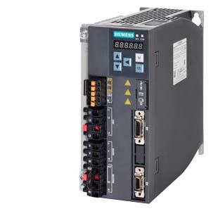 Siemens 6SL3210-5FB10-8UF0 SINAMICS V90, with PROFINET Input voltage: 200-240 V 1/3-phase AC -15%/+10% 10.4 A/5.0 A 45-66 Output voltage: 0 – Input 4.7 A 0-330 Hz Motor: 0.75 kW Degree of protection: IP20 Size C, 80x170x195 (WxHxD)