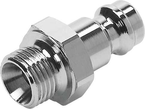 Festo 3492 quick coupling plug KS3-1/8-A For self-closing quick coupling connectors. Nominal size: 4,95 mm, Operating pressure complete temperature range: -0,95 - 12 bar, Standard nominal flow rate: 563 l/min, Operating medium: Compressed air in accordance with ISO8