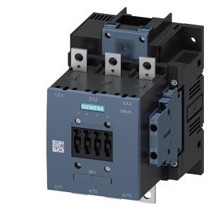 Siemens 3RT1055-6AF36 Power contactor, AC-3 150 A, 75 kW / 400 V AC (50-60 Hz) / DC operation 110-127 V UC Auxiliary contacts 2 NO + 2 NC 3-pole, Size S6 Busbar connections Drive: conventional screw terminal