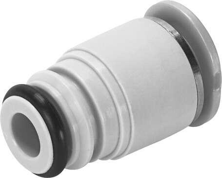 Festo 132624 cartridge QSPKG10-5/32-U With push-in connector, straight Size: Mini, Nominal size: 2,3 mm, Assembly position: Any, Container size: 10, Design structure: Push/pull principle
