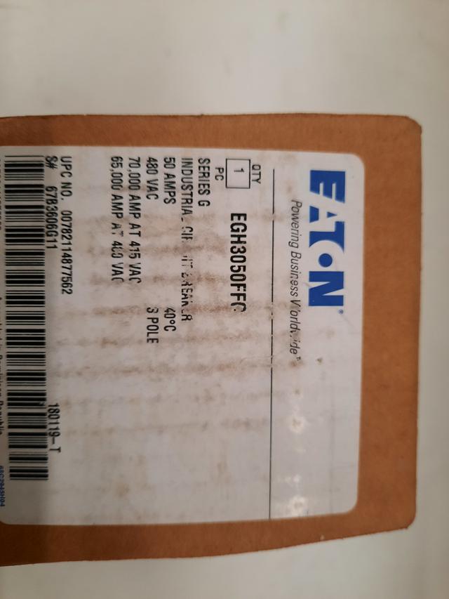 EGH3050FFG Part Image. Manufactured by Eaton.