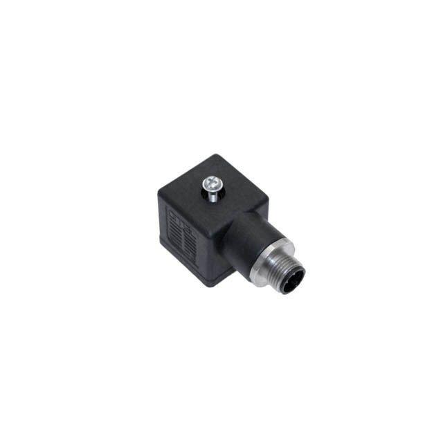 Mencom VAN-029-3401 Solenoid Valve Connectors, Receptacle, 3 Pole, Form A 18mm, with 4 Pole M12 Male Straight, 250V, 4A