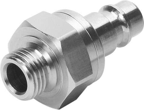 Festo 531677 quick coupling plug KS4-1/4-A-R With non-return valve for self-closing quick coupling connectors on both sides Nominal size: 8 mm, Operating pressure complete temperature range: -0,95 - 12 bar, Standard nominal flow rate: 765 l/min, Operating medium: Comp