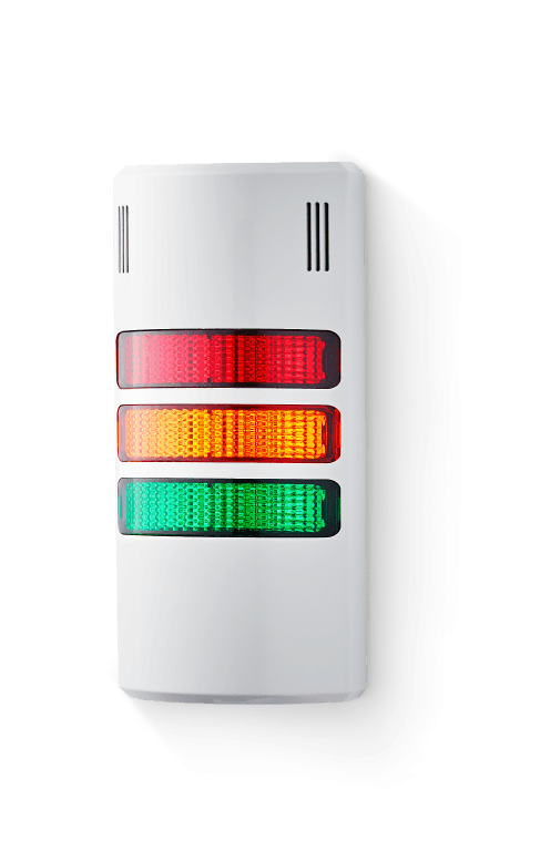 Auer Signal HD90-Q01 Signal Tower HalfDome90, HDL red, HDL amber, HDL green, HD3 grey, 24 V AC/DC
