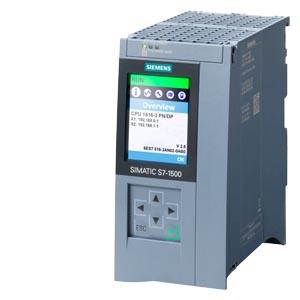 Siemens 6ES7516-3AN02-0AB0 SIMATIC S7-1500, CPU 1516-3 PN/DP, central processing unit with 1 MB work memory for program and 5 MB for data, 1st interface: PROFINET IRT with 2-port switch, 2nd interface: PROFINET RT, 3rd interface: PROFIBUS, 10 ns bit performance, SIMATIC Memory Card