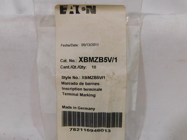 XBMZB5V/1 Part Image. Manufactured by Eaton.