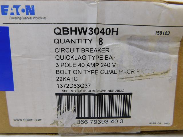 QBHW3040H Part Image. Manufactured by Eaton.
