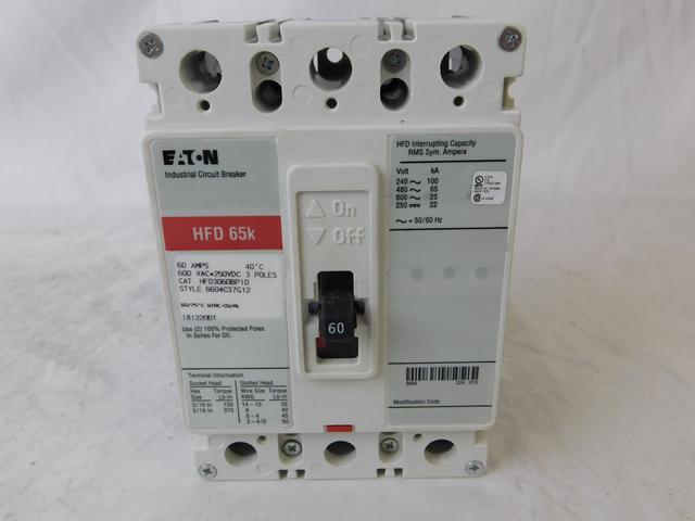 HFD3060 Part Image. Manufactured by Eaton.