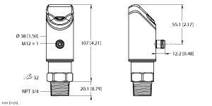 LUS211-130-34-2UPN8-H1141 Part Image. Manufactured by Turck.