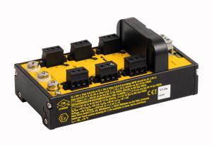 Turck JRBS-40DC-6RV FOUNDATION fieldbus and PROFIBUS-PA, IP20 Junction Box with Short-circuit Protection, 6-channel, , Junction box for DIN rail mounting, Short-circuit protection per drop line/spur, , Pre-assembled terminating resistor: JRBS-40TR (sold separately), Cable shielding: Capacitive or direct connection established via two M5 threaded bolts, Aluminium housing, Entity and FISCO compliant according to IEC 60079-11