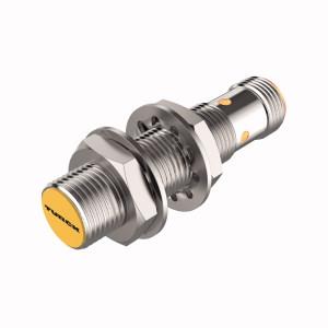 Turck TB-M12-H1147 HF Read/Write Head, Operating voltage 10…30 VDC, Flush, M12 × 1 threaded barrel, Chrome-plated brass, Powered and operated only via connection to BL ident interface module, M12 × 1 connector, connection only via BL ident extension cable