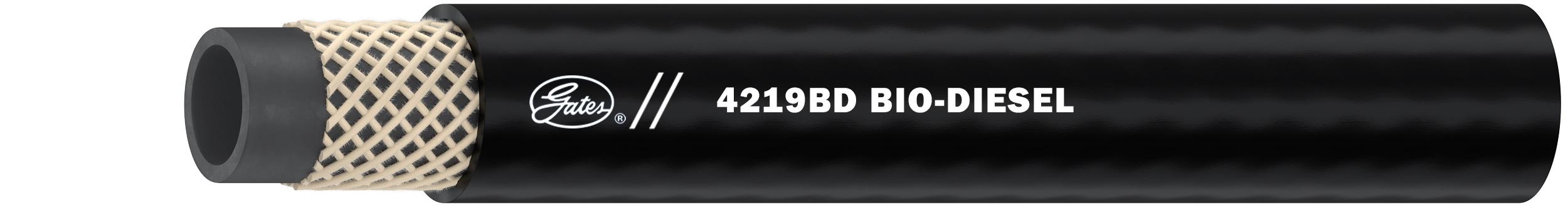 Gates 3/16 4219BD Fuel Line Hose 4219BD Barricade® Bio-Diesel Fuel, 3/16 4219BD BLK 24 1 25.4 1050 0.19 4.8 0.41 10.4-40°F to +302°F (-40°C to +150°C) 175 BlackCPE - Type JHNBR - Type C1CPE - Type J. Smooth