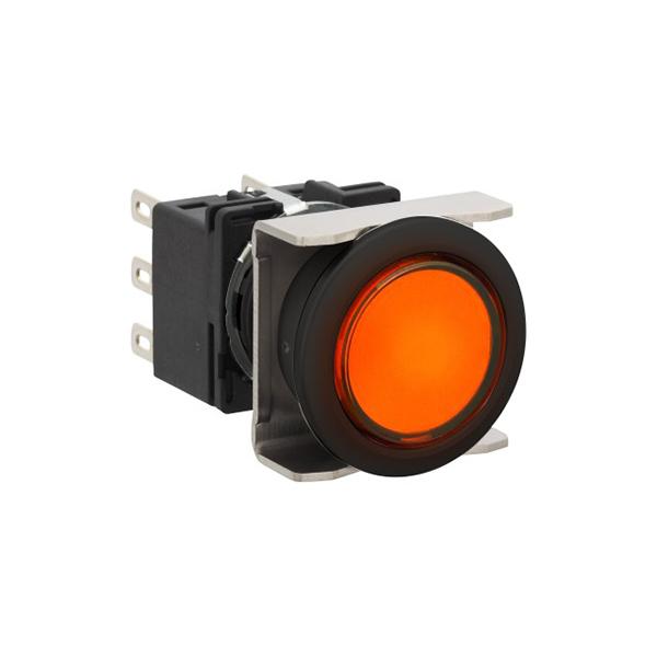 Idec LB6L-A1T23A LB 16mm Illuminated PB DPDT A, Sleek flush mount design,  Standard bezel with 16mm hole size also available,  Bright LED illumination,  27.9mm depth behind the panel,  3PDT contact block available,  5A contact ratings,  IP65 degree of protection,  Metalli