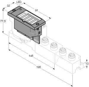 BL67-16DO-0.1A-P Part Image. Manufactured by Turck.