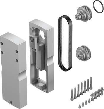 Festo 8059057 parallel kit EAMM-U-110-S62-84AA-207 Suitable for electric drives. Size: 110, Assembly position: Any, Max. speed: 5000 1/min, Storage temperature: -25 - 60 °C, Relative air humidity: 0 - 95 %