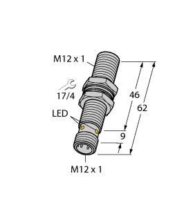 BI4-M12E-VP6X-H1141 Part Image. Manufactured by Turck.