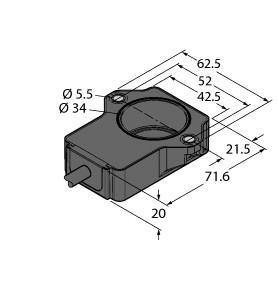 RI90P1-QR20-LI2X2 Part Image. Manufactured by Turck.