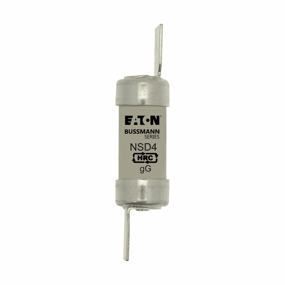 Cooper Bussmann NSD4 NSD4 Cooper Bussmann - Eaton Bussmann series low voltage British standard fuse, 550V, 4A, 80 kAIC, None, fuse, Class C gL/gG, Offset Blade Tag, HRC