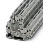 Phoenix Contact 3046757 Feed-through terminal block, for installing components that can be individually selected, connection method: Screw connection, cross section: 0.14 mm² - 4 mm², AWG: 26 - 12, width: 5.2 mm, color: gray, mounting type: NS 35/7,5, NS 35/15
