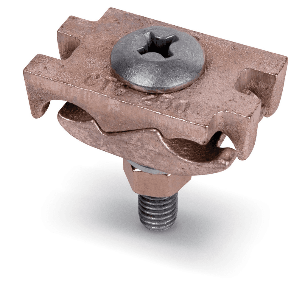 ABB Control CTG250 CTG250 ABB Control - GROUND CLAMP #2 Sol -250 kcmil, 3/8 Inch Bolt, Height 1.95 Inches, Width 2.0 Inches, Depth 1.13 Inches