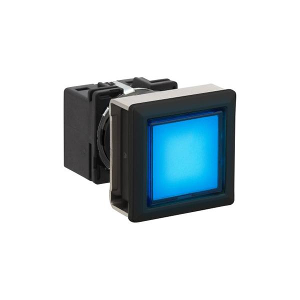 Idec LB7P-1T04VS LB 16mm Pilot light S, Sleek flush mount design,  Standard bezel with 16mm hole size also available,  Bright LED illumination,  27.9mm depth behind the panel,  3PDT contact block available,  5A contact ratings,  IP65 degree of protection,  Metallic or bla