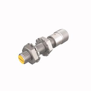 Turck BI2U-EG08-AP6X-H1341 Inductive Sensor, With Extended Switching Distance, Rated switching distance 2 mm, Flush, Threaded barrel, M8 x 1, Stainless steel, 1.4427 SO, Factor 1 for all metals, Protection class IP68, Resistant to magnetic fields, Large switching distance, High switching frequency, Recessed mountable, DC 3-wire, 10…30 VDC, NO contact, PNP output, M12 x 1 male connector