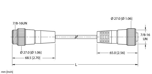 RSM RKM 38A-1M Part Image. Manufactured by Turck.