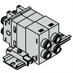 SMC VQ1000-FPG-C4C4-F VQ1000/2000 Double Check Block, Separate Type